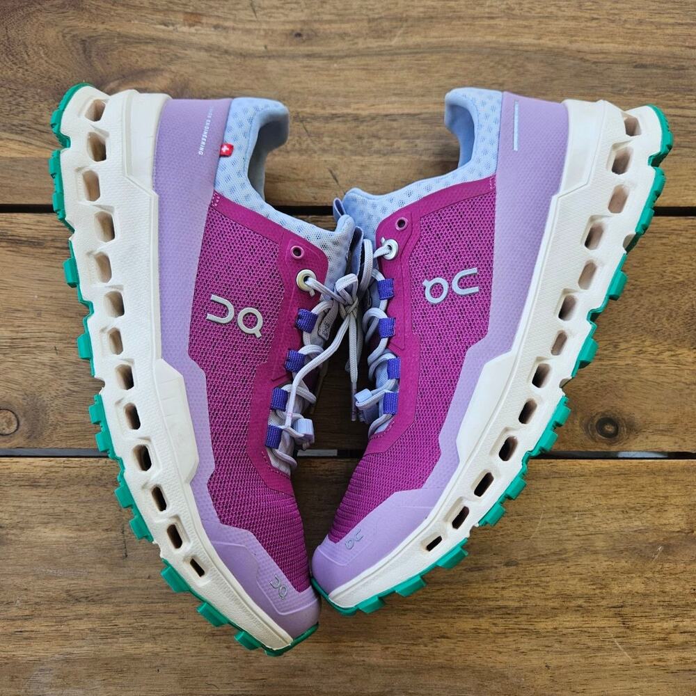 On Running Women’s Trail Shoes in Magenta, Lavender & Teal